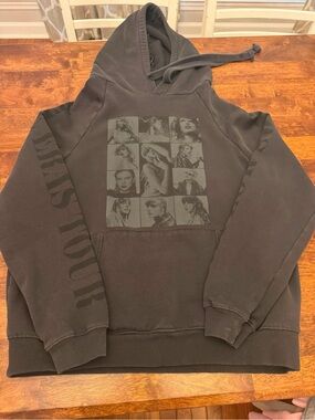 Taylor Swift Eras Tour Charcoal Black Graphic Hoodie